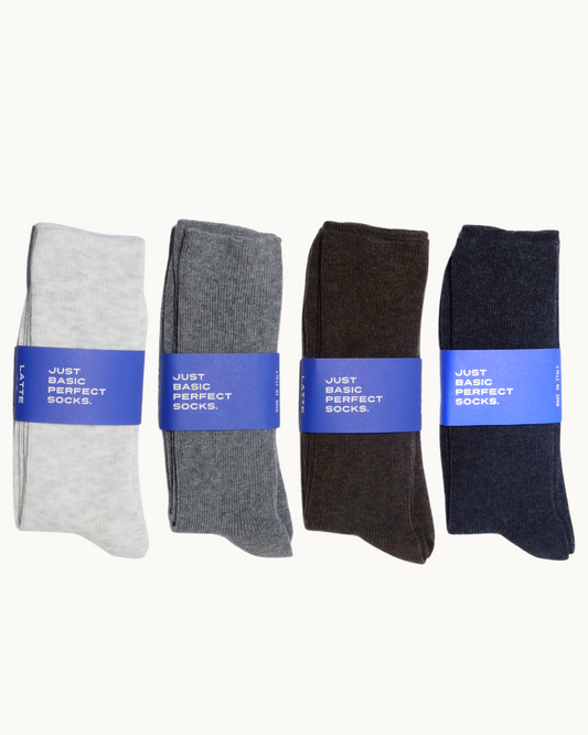 MULTIPACK - 4 classic LIFE SOCKS multicolor